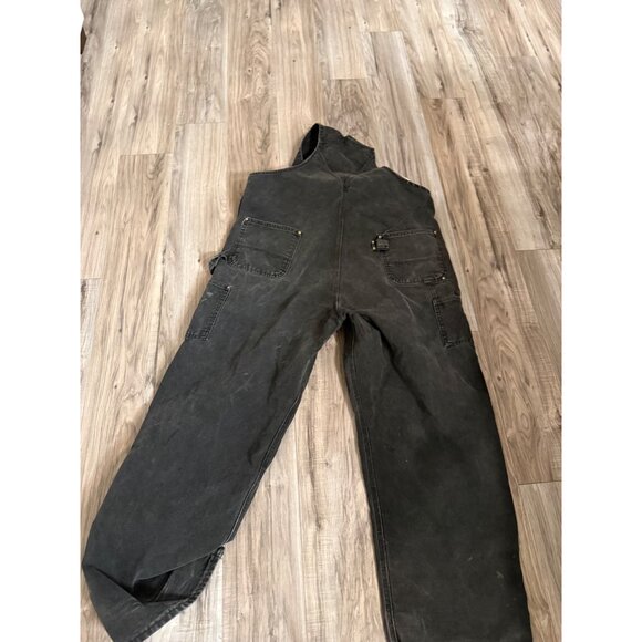 VTG 80s Carhartt Duck Bib Overalls  Durable Cotton Canvas thrashed grunge Read - Picture 8 of 16